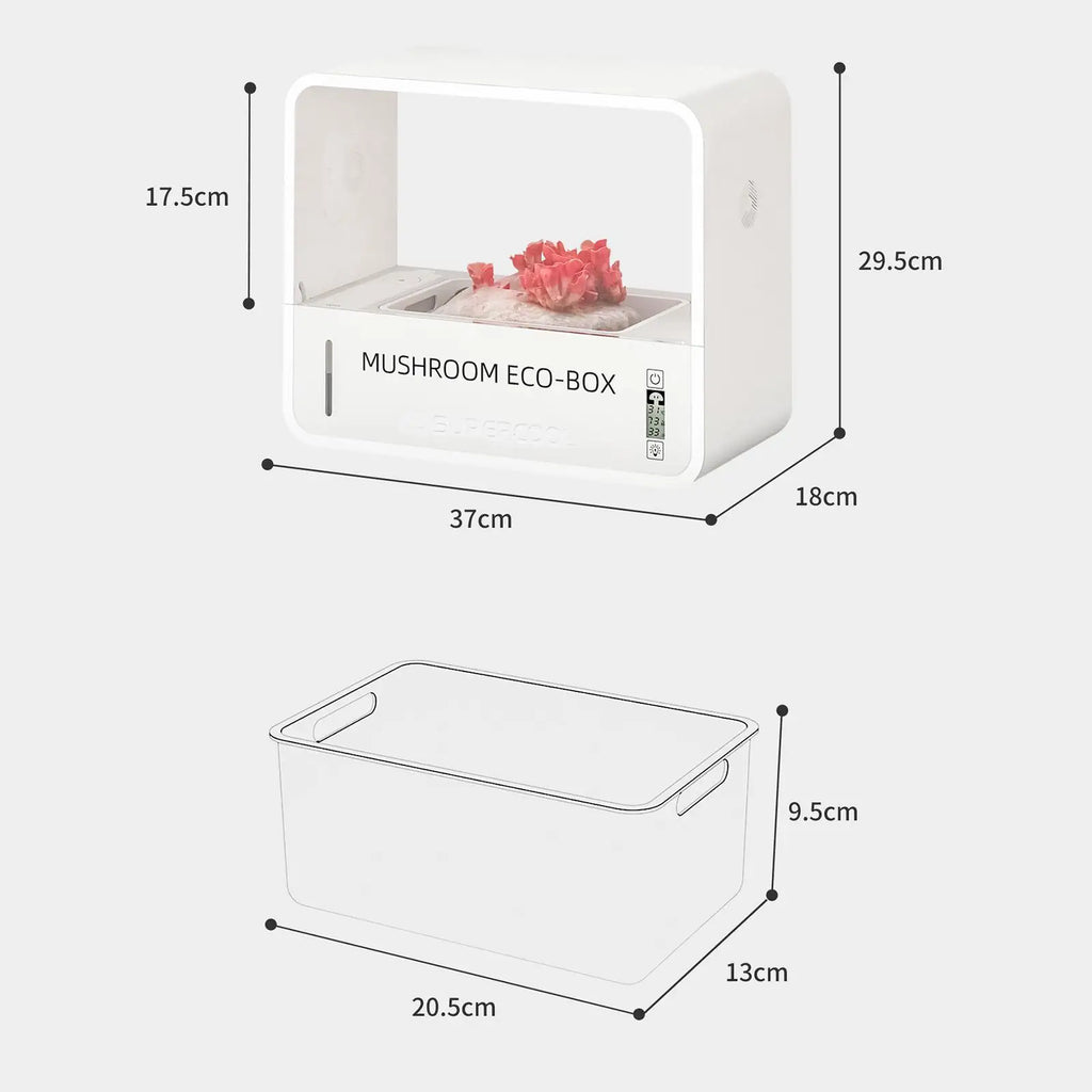 Mushrooms Growing System Circulating Smart Monotub Fruiting Chamber Mycology Supplies Garden Grow Tent Desktop Mushroom Planter