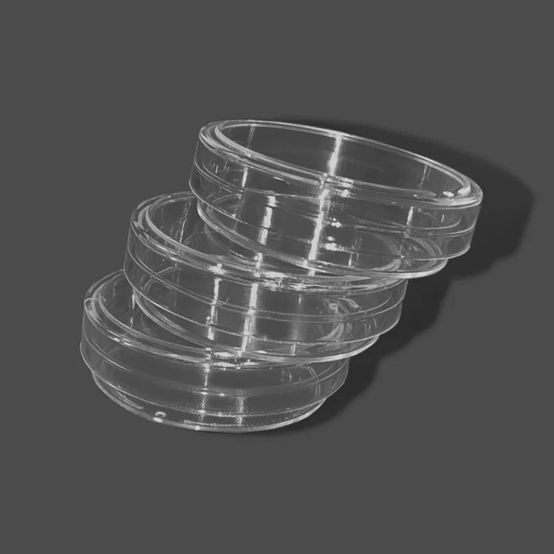 10Pcs 35mm Clear Petri Dishes with Lids Disposable Plastic Sterile Petri Dish Chemical Laboratory Supplies