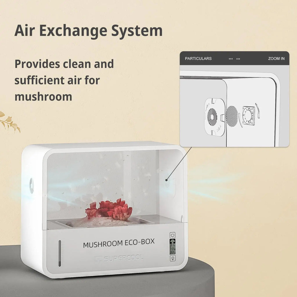 Mushrooms Growing System Circulating Smart Monotub Fruiting Chamber Mycology Supplies Garden Grow Tent Desktop Mushroom Planter